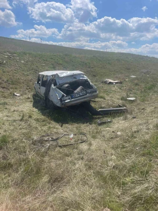 Nevşehir&rsquo;de otomobil takla attı: 1 yaralı
