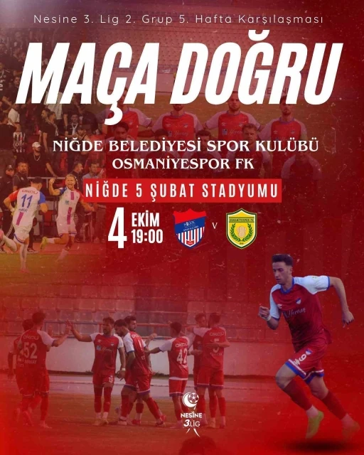 Niğde Belediyespor, Osmaniyespor maçına hazır
