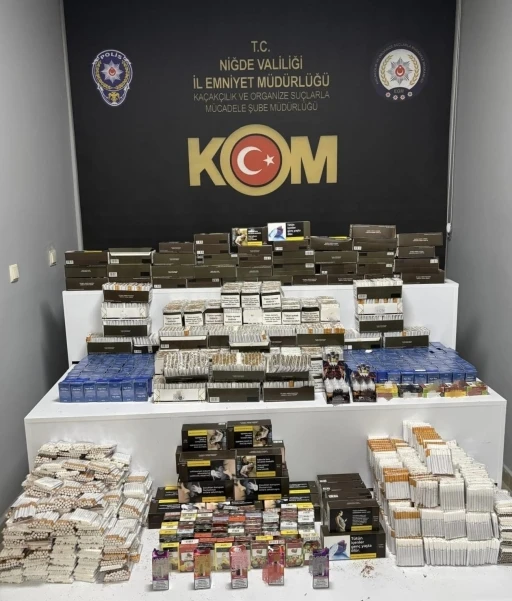 Niğde&rsquo;de ka&ccedil;ak t&uuml;t&uuml;n operasyonu: 9 ş&uuml;pheli yakalandı
