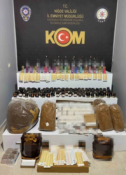 Niğde’de kaçak ürün operasyonuna 5 gözaltı
