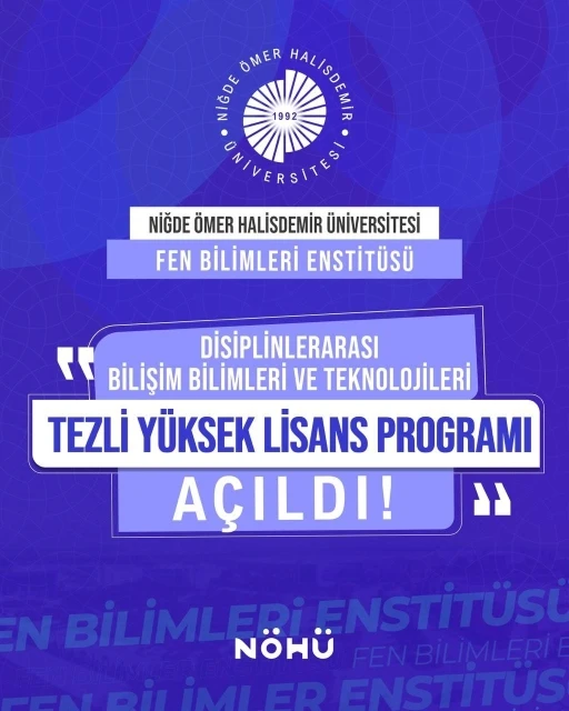 N&Ouml;H&Uuml;&rsquo;de disiplinler arası tezli y&uuml;ksek lisans programı başladı
