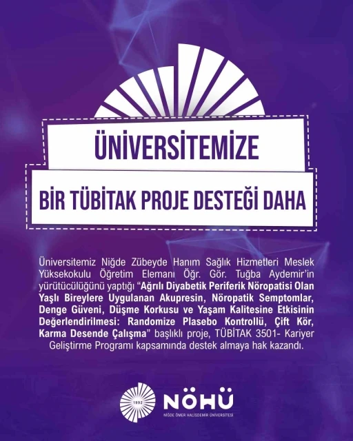 NÖHÜ’den diyabet hastalarının yaşam kalitesine katkı sunacak bilimsel proje
