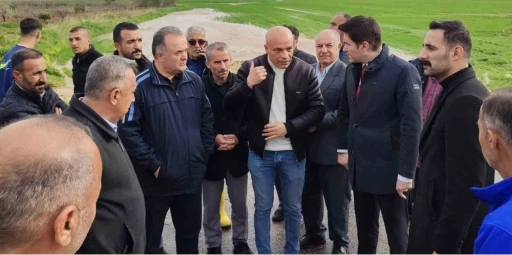 Nusaybin&rsquo;de selin etkili olduğu b&ouml;lgelerde inceleme yapıldı
