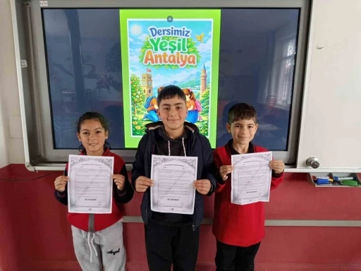 &Ouml;ğrencilerin bu haftaki dersi: Yeşil Antalya
