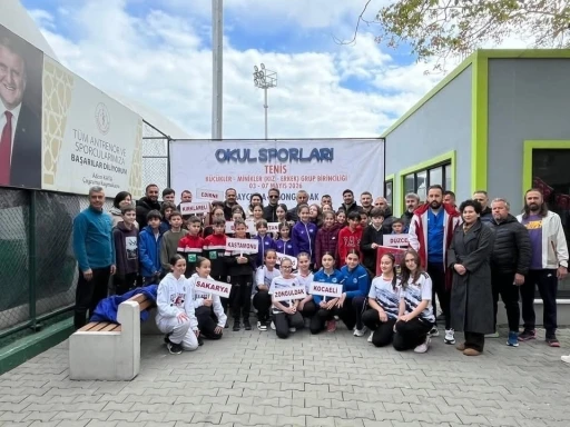 Okul Sporları Tenis Grup Birinciliği M&uuml;sabakaları &Ccedil;aycuma&rsquo;da başladı
