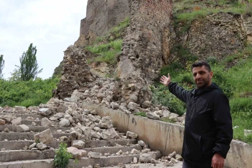 Oltu Kalesi yıkılma tehlikesiyle karşı karşıya
