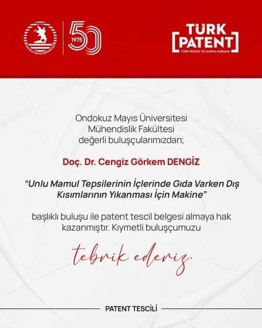 OM&Uuml;&rsquo;den iki yeni patent: Tepsilerde hijyen ve elektrokromik &ouml;l&ccedil;&uuml;mde yenilik
