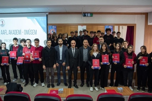 OM&Uuml;SEM&rsquo;den lise &ouml;ğrencilerine proje eğitimi: 120 &ouml;ğrenci sertifika aldı
