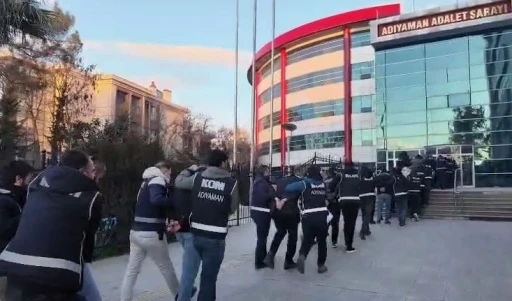 Operasyonda g&ouml;zaltına alınan 21 şahıstan 14&rsquo;&uuml; tutuklandı
