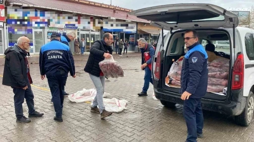 Ordu&rsquo;da 200 kilo ka&ccedil;ak ete el konuldu
