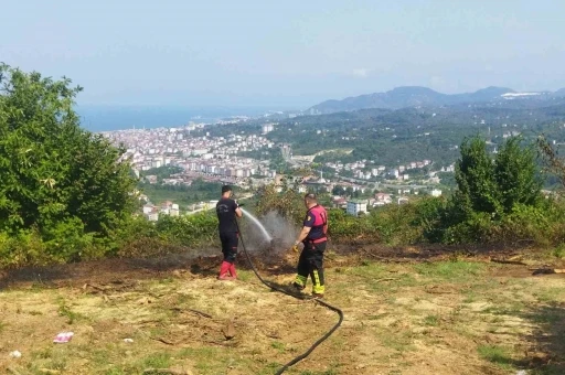 Ordu’da bahçe yangını hızlı müdahaleyle söndürüldü
