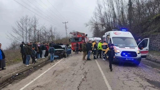 Ordu&rsquo;da iki ayrı trafik kazasında 12 kişi yaralandı
