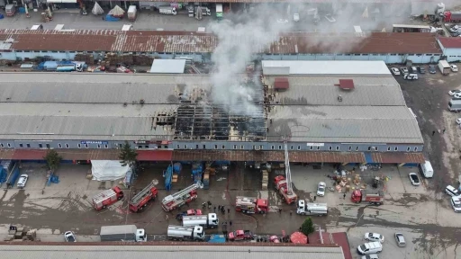 Ordu&rsquo;da market deposunda yangın
