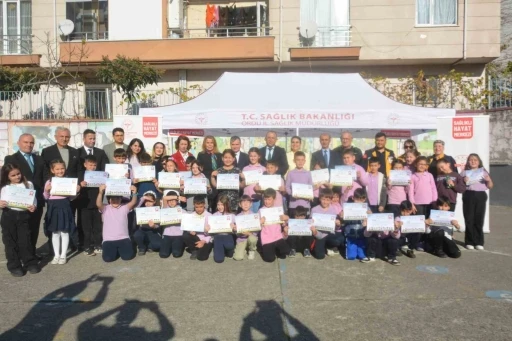 Ordu’da minik öğrenciler &quot;sağlık elçisi&quot; oluyor
