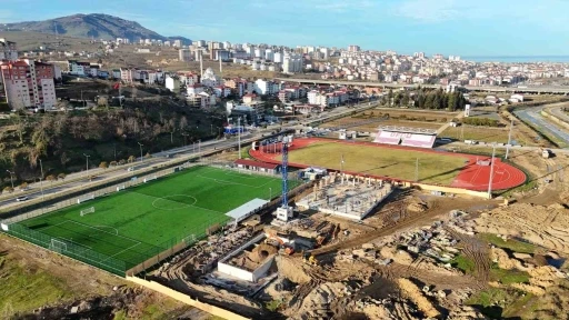 Ordu&rsquo;da modern spor kompleksi inşaatı y&uuml;kseliyor
