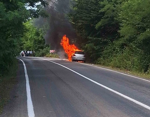 Ordu’da otomobil yangını
