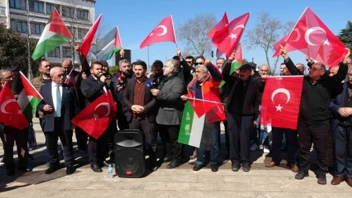 Ordu&rsquo;da sivil toplum kuruluşları İsrail ve Amerika&rsquo;ya tepki i&ccedil;in toplandı
