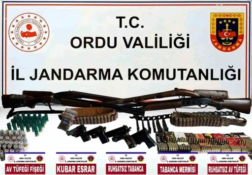 Ordu&rsquo;da yasa dışı silah ve uyuşturucu operasyonu: 4 g&ouml;zaltı
