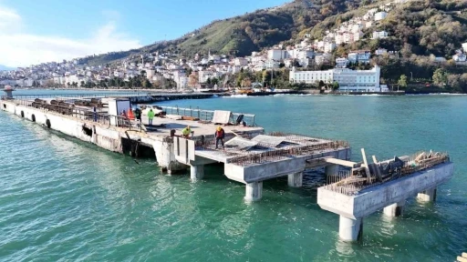 Ordu rıhtımı 410 metreye uzatılıyor: &Ccedil;alışmaların ardından kruvaziyer gemilerinin gelmesi bekleniyor
