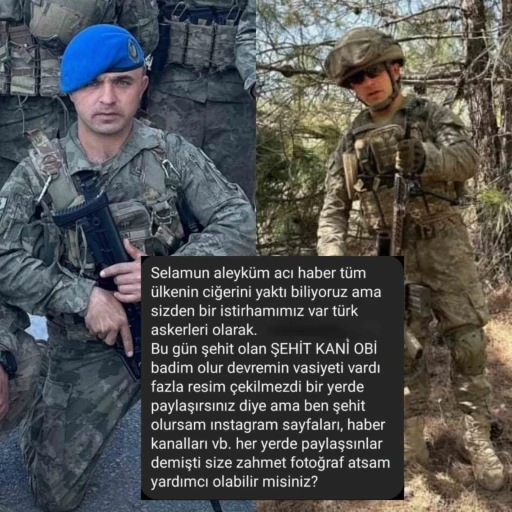 Ordulu şehidin vasiyeti: &quot;Şehit olursam fotoğraflarım her yerde paylaşılsın&quot;

