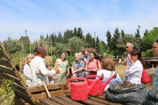 Organik atıklar komposta d&ouml;n&uuml;ş&uuml;yor
