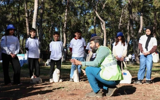 Orman ekosisteminde atıkların tehlikesi uygulamalı gösterildi
