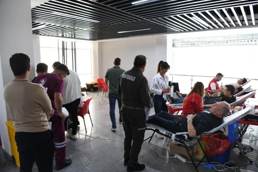 Orman personelinden kan bağışına destek
