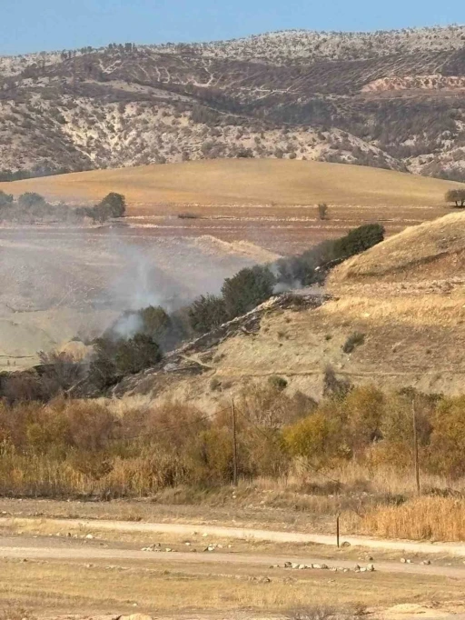 Ormanlık alanda korkutan yangın
