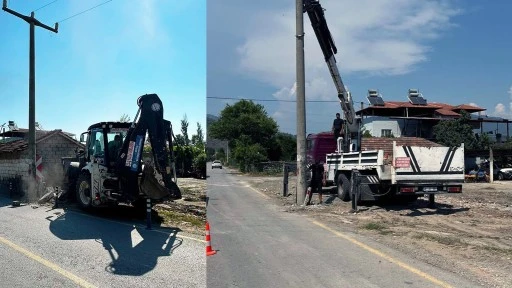 ORTACA DİKMEKAVAK&rsquo;TA YOL G&Uuml;VENLİĞİ ARTIRILIYOR