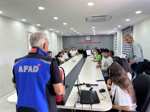 Osmaniye İl Tarım ve Orman Müdürlüğü personeline yangın eğitimi verildi
