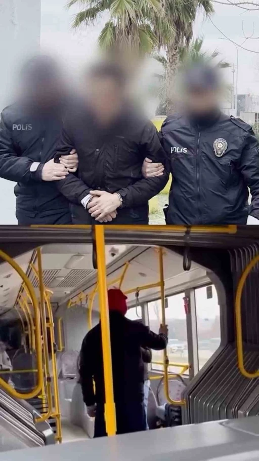 Otob&uuml;ste tartıştığı genci darbeden ş&uuml;pheli yakalandı
