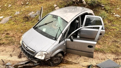 Otomobil şarampole u&ccedil;tu: 1 yaralı
