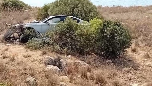 Otomobiliyle kaza geçiren polis, hayatını kaybetti
