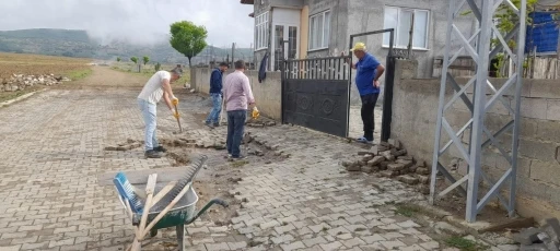 Özükavak Belediyesi çevre düzenleme çalışmalarını sürdürüyor
