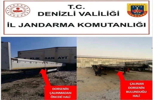 Park halindeki çalınan dorse 3 ilde titizlikle takip edilerek bulundu
