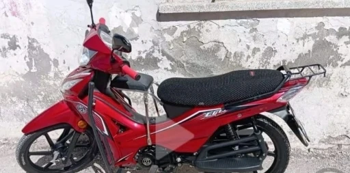 Park halindeki motosiklet &ccedil;alındı

