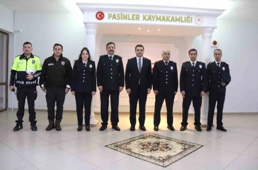 Pasinler Emniyeti’nden Kaymakam Temel’e ziyaret
