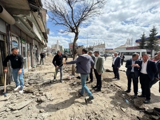 Patnos çarşı merkezi yenileniyor
