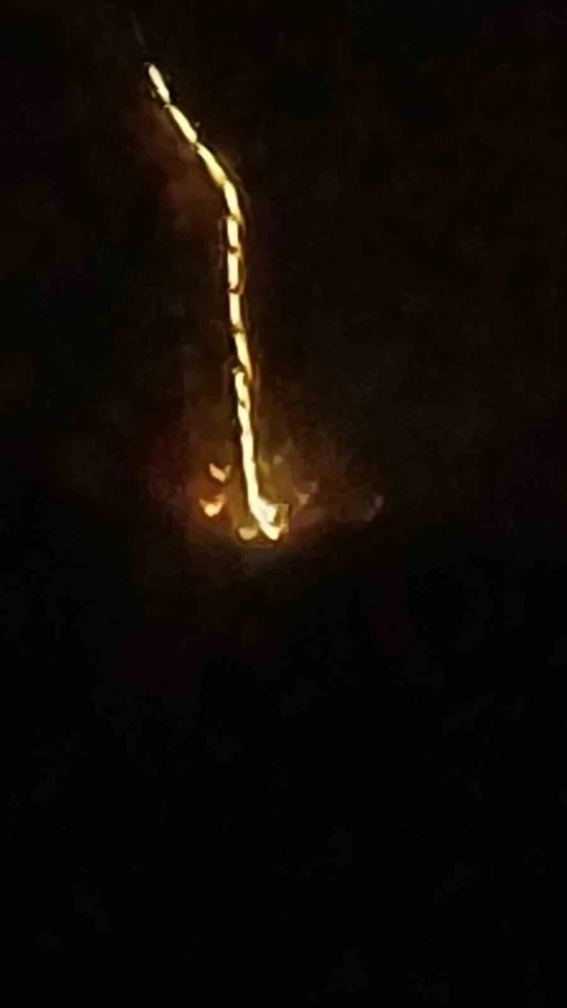 Pazaryeri semalarında gizemli ışık
