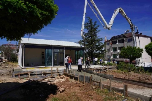 Pelit&ouml;z&uuml;&rsquo;ne yeni muhtarlık binası, sosyal tesis ve park alanı kazandırılıyor
