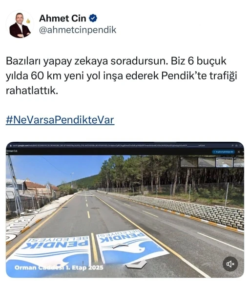 Pendik Belediye Başkanı Ahmet Cin’den Mansur Yavaş’a dikkat çeken &quot;yol&quot; göndermesi
