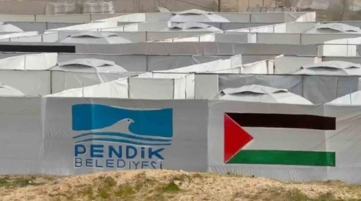 Pendik Belediyesi Gazze&rsquo;de 600 kişilik &ccedil;adır kent kurdu
