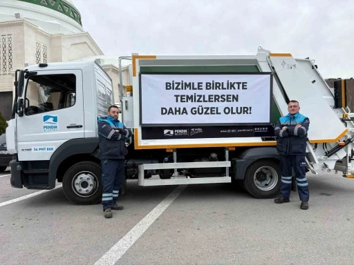 Pendik&rsquo;te &ccedil;&ouml;p kamyonlarını g&ouml;ren vatandaşlar g&ouml;zlerine inanamadı
