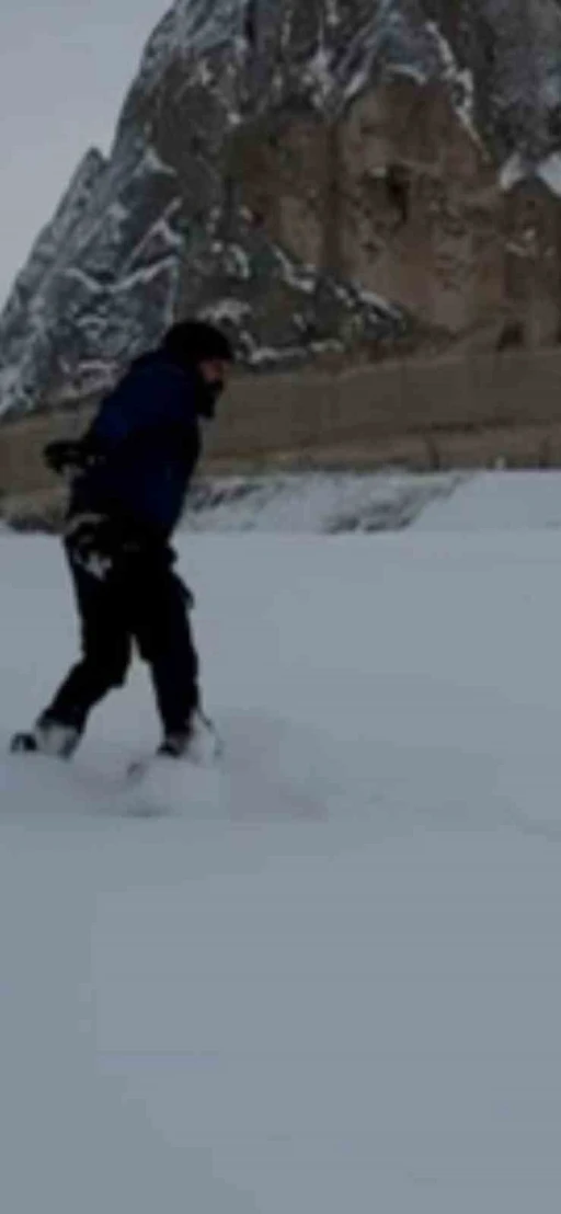 Peribacaları arasında kayak keyfi
