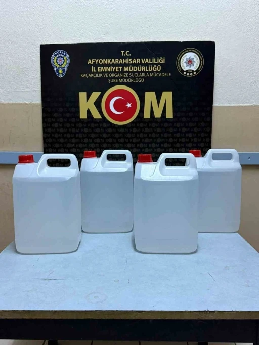 Polis ka&ccedil;ak alkol &uuml;retiminde kullanılan etil alkol ele
