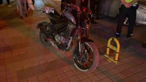 Polisi peşine takan motosikletli, kaza yapınca yakalandı

