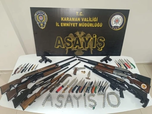 Polisin uygulamalarında tarihi eser ve ruhsatsız silahlar ele geçirildi: 8 tutuklama
