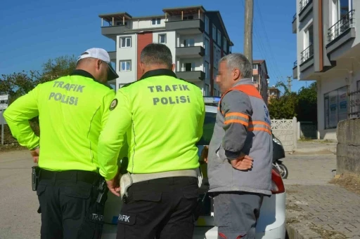 Polisten patpat sürücüsüne 993 lira ceza
