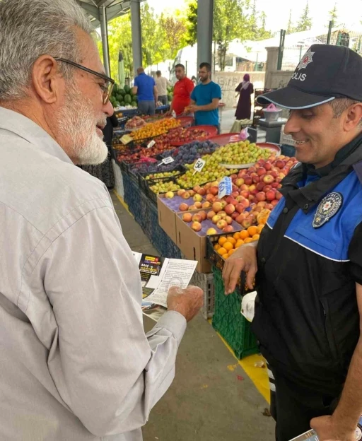 Polisten vatandaşa dolandırıcılık ve hırsızlıklara karşı uyarı

