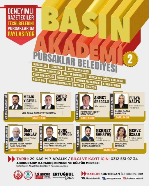 Pursaklar 2. Basın Akademisi başlıyor
